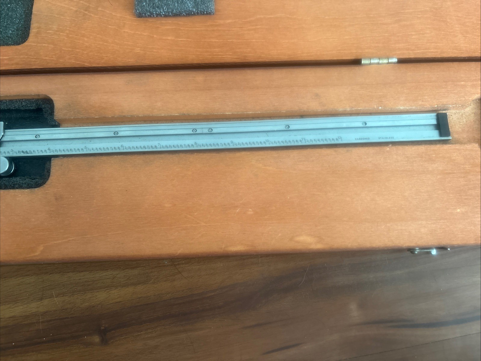 Starett No. 120 12” Dial Caliper w/ Wooden Case