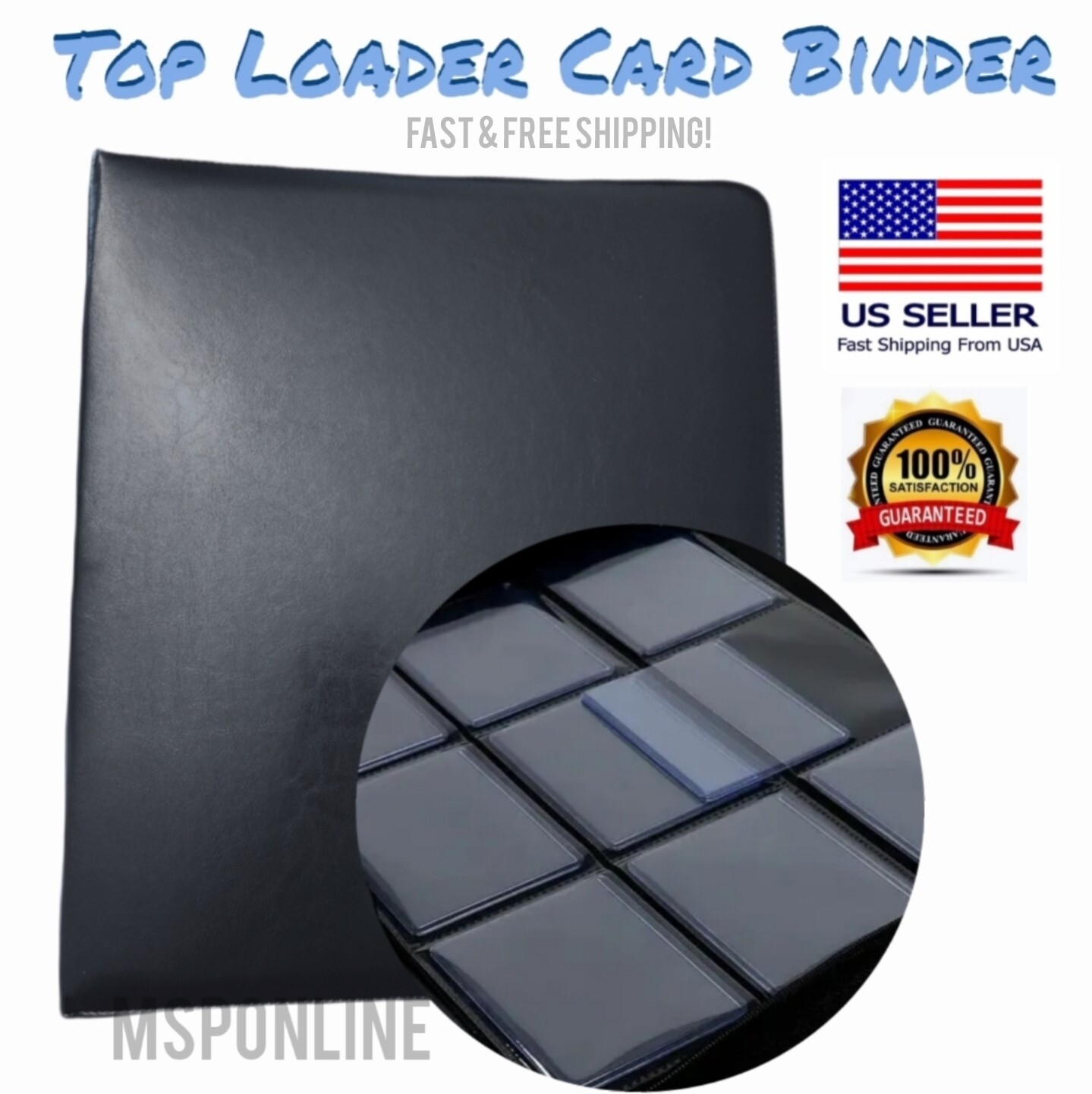 TopLoader Zipper Card Binder | SIDE LOADING | 252 Cards | 9 Pocket | 14 Pages