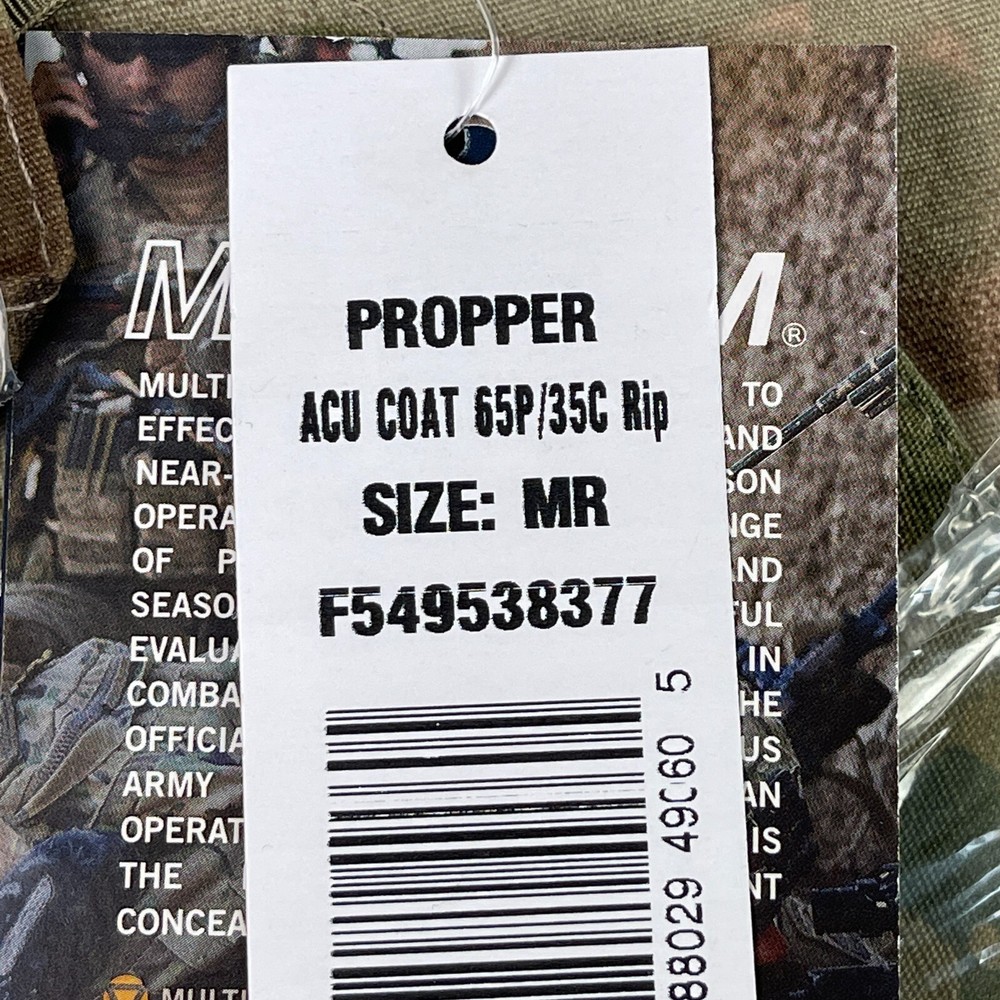 NEW ACU Propper Coat - Multicam - Medium Regular