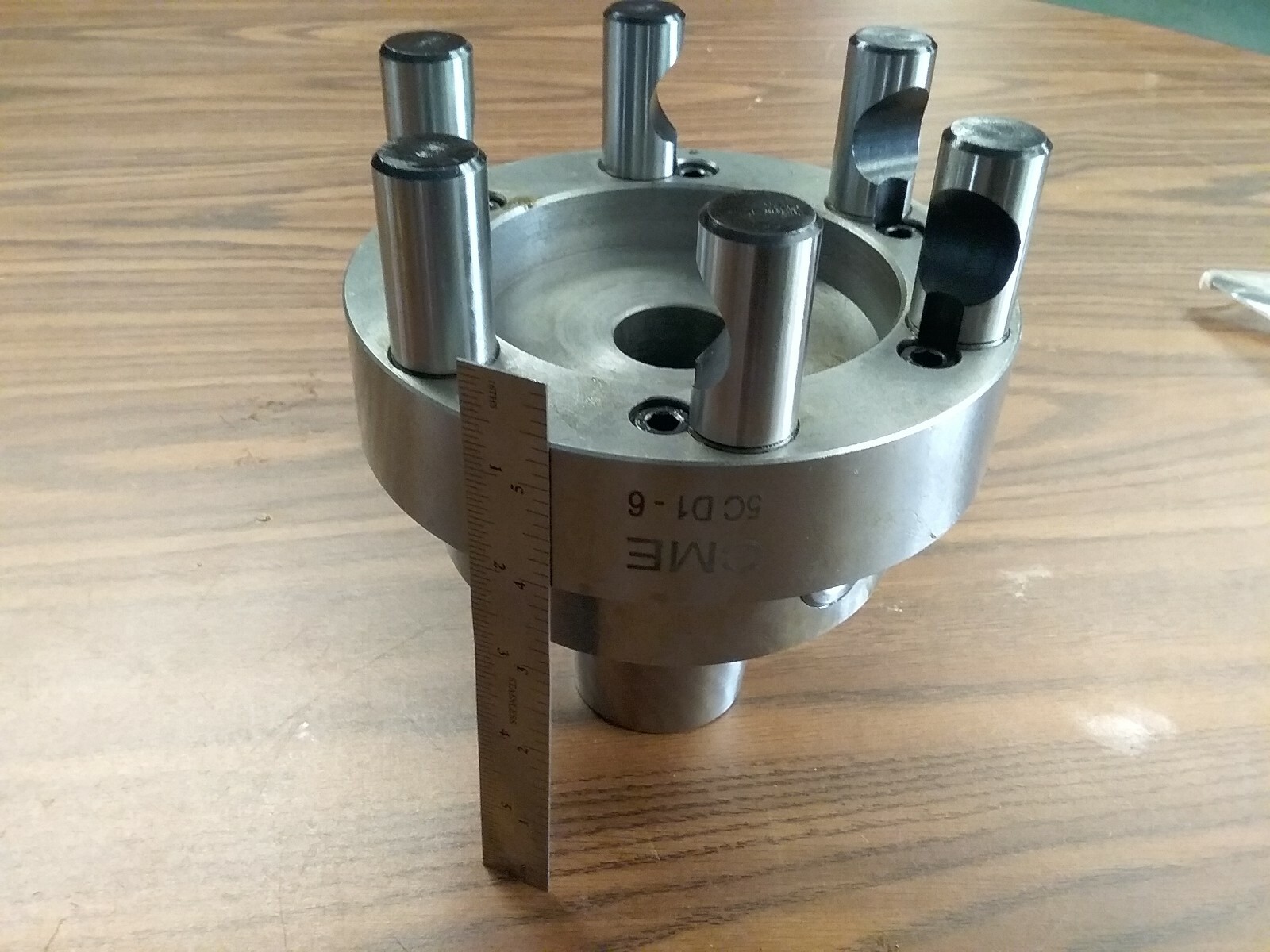 5C Collet Chuck with Integral D1-6, D6 Cam Lock Mount 5" Diameter Chuck #5C-05D6