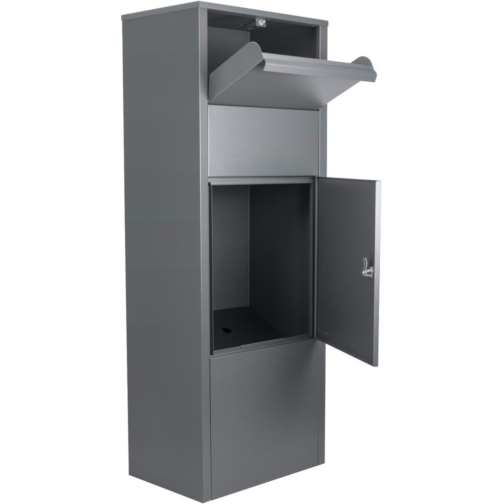 Large Single Compartment Locking Parcel Drop Box Secure Parcel Storage Lockable