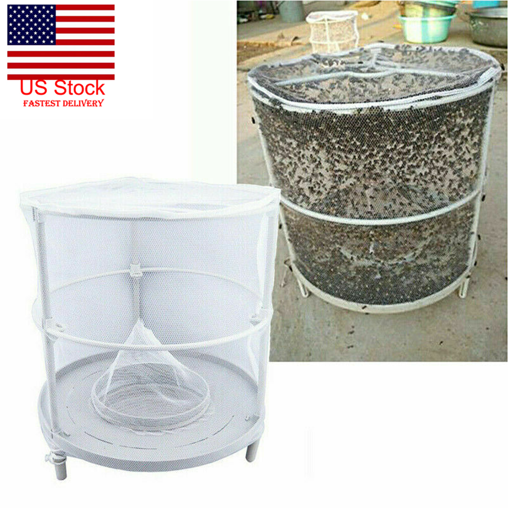 Trap Ranch Fly Cage Reusable Fly Catcher Killer Net Pest Bug Insert Auto Catch