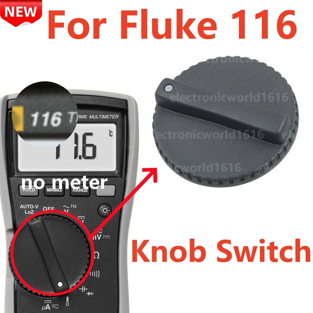 Knob Switch For Fluke 116 TRMS Digital Tester Selector Dial Rotary Replacement