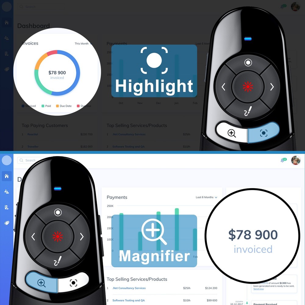 Pointer Presentation Clicker for Powerpoint Presentations Presenter Remote