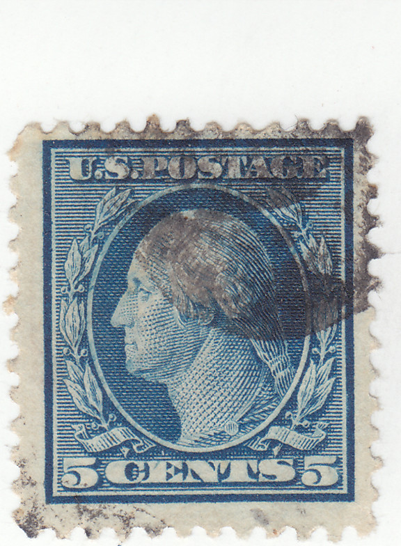 Scott# 504 - 5c Blue - Washington - Used