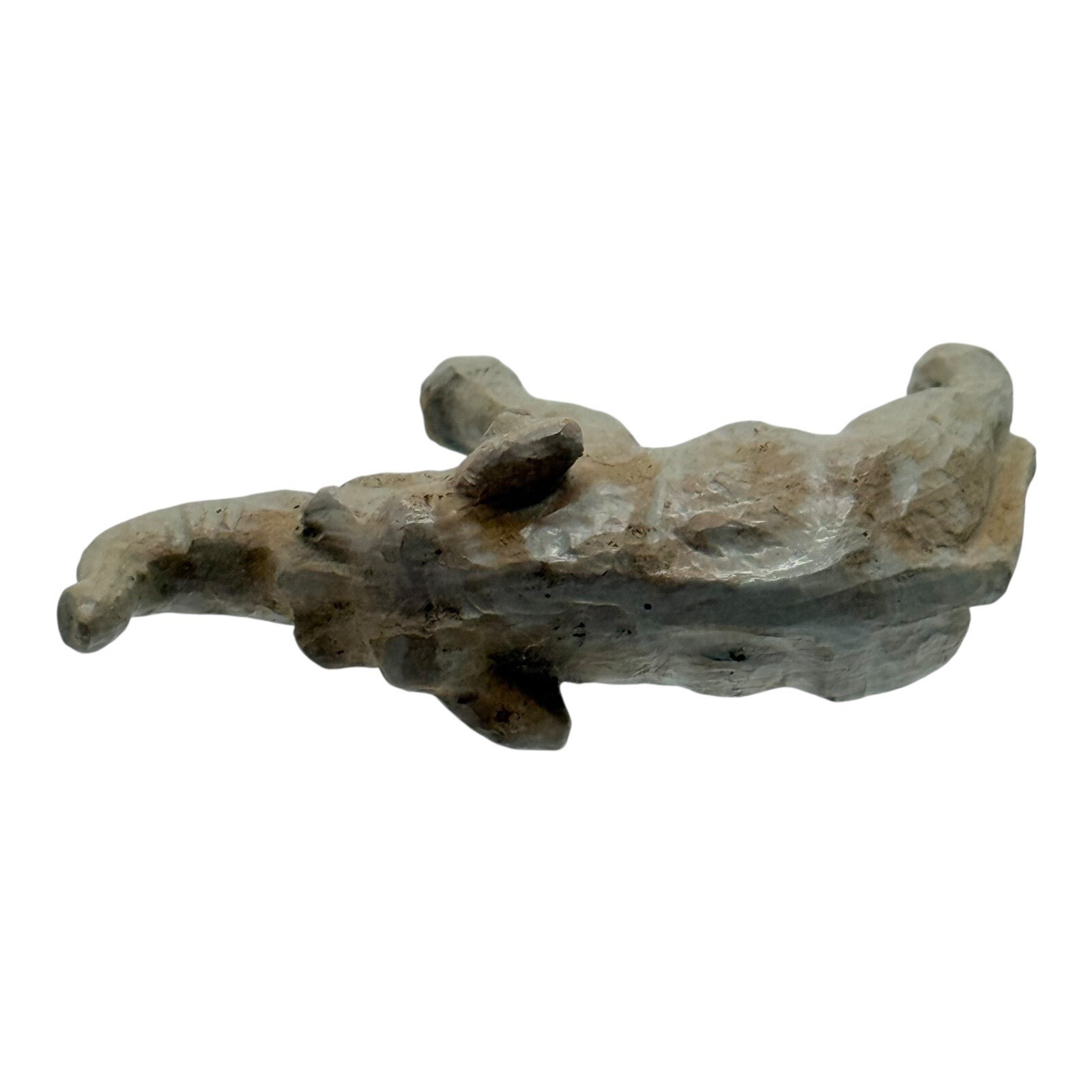 Elephant Wooden Figurine Decor Trunk Up Good Luck Home Decor Shelf Vintage