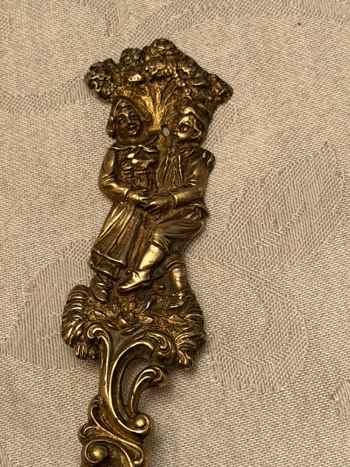 ANTIQUE GERMAN SILVER 800 GOLDWASH CAKE SERVER !!! 124GR NEED POLISH