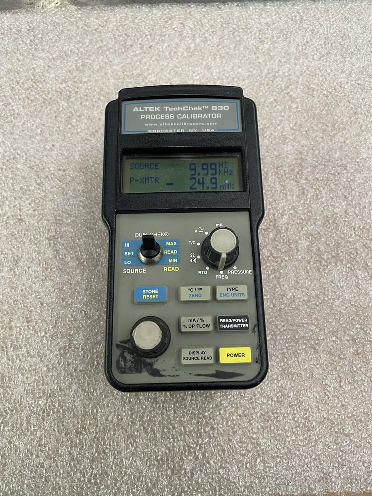 Altek TechChek 830 Portable Handheld Multifunction Process Calibrator