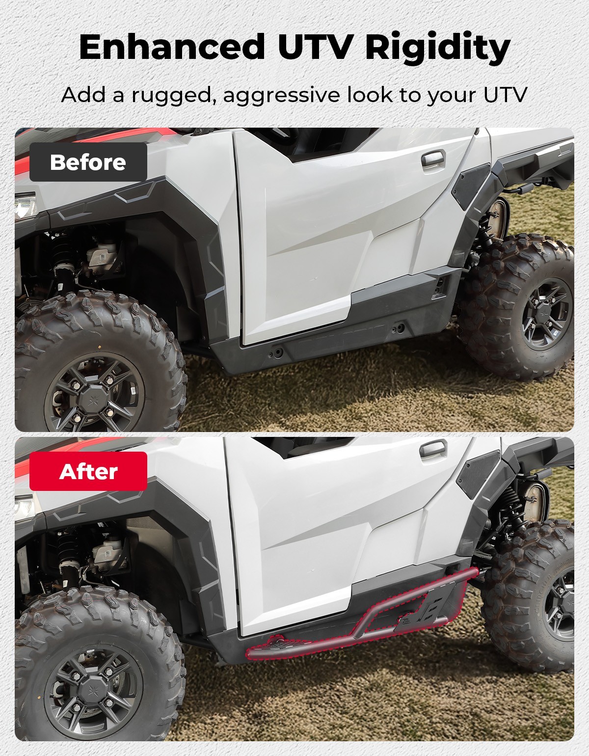 KEMIMOTO Nerf Bars Rock Sliders Heavy Duty For 2016-2025 General 1000/XP 1000