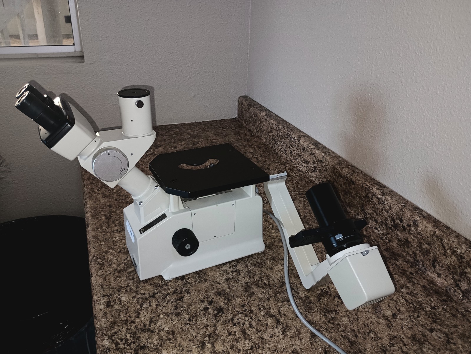 Nikon TMS-F Inverted Microscope, Working But Arm Snapped