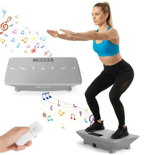 Merach Slim Vibration Plate Exercise Machine with Lymphatic Drainage Feature