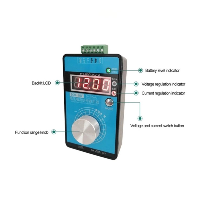 Handheld Signal Generator for Precise Current Voltage Output in Calibration Task
