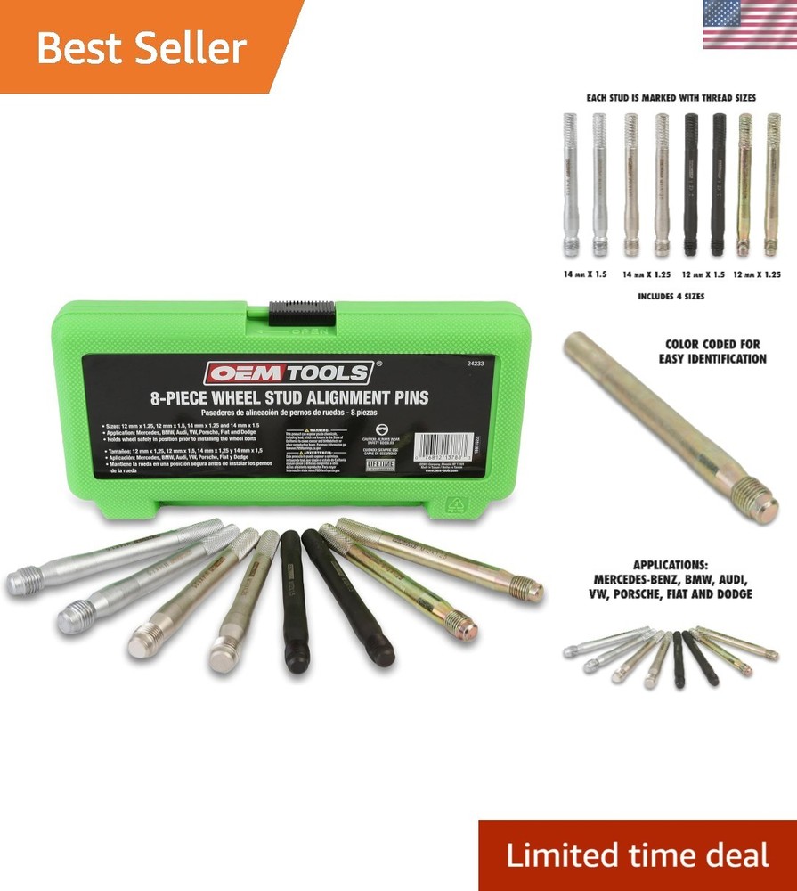 Versatile Wheel Hanger Alignment Tool - 8 Color-Coded Pins for Precise Fitment