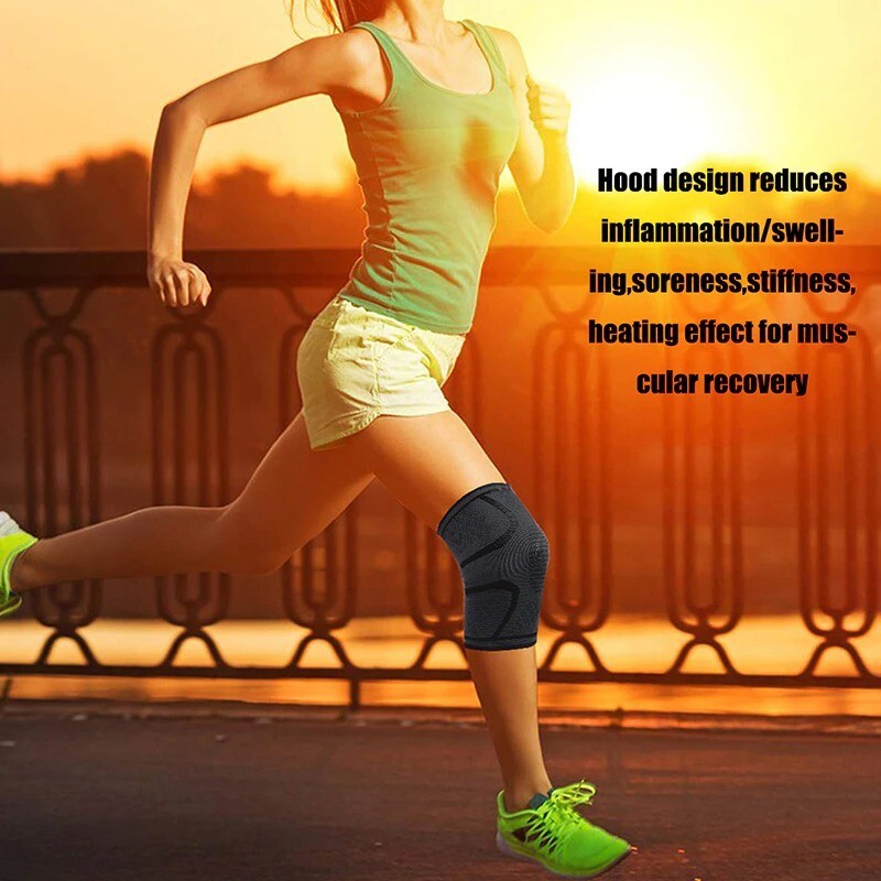 Knee Sleeve Compression Brace Support For Sport Gym Joint Pain Arthritis Relief