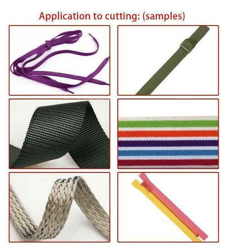 Hot&Cold Textile Ribbon Cutter 100 mm Automatic Heat Shrink Tube Cutting Machine