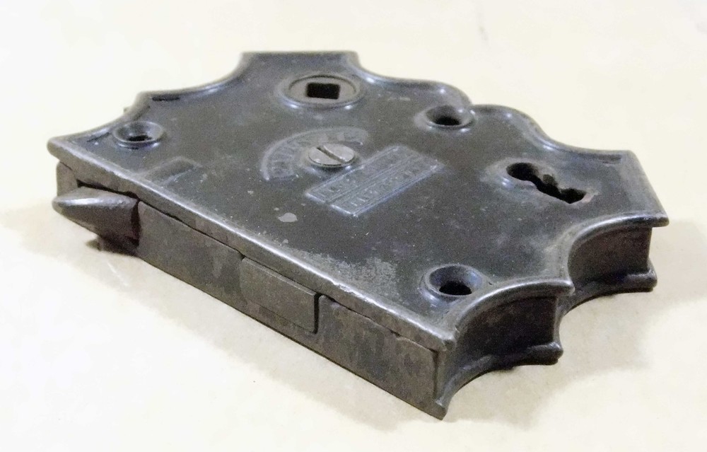 antique cast iron rim lock