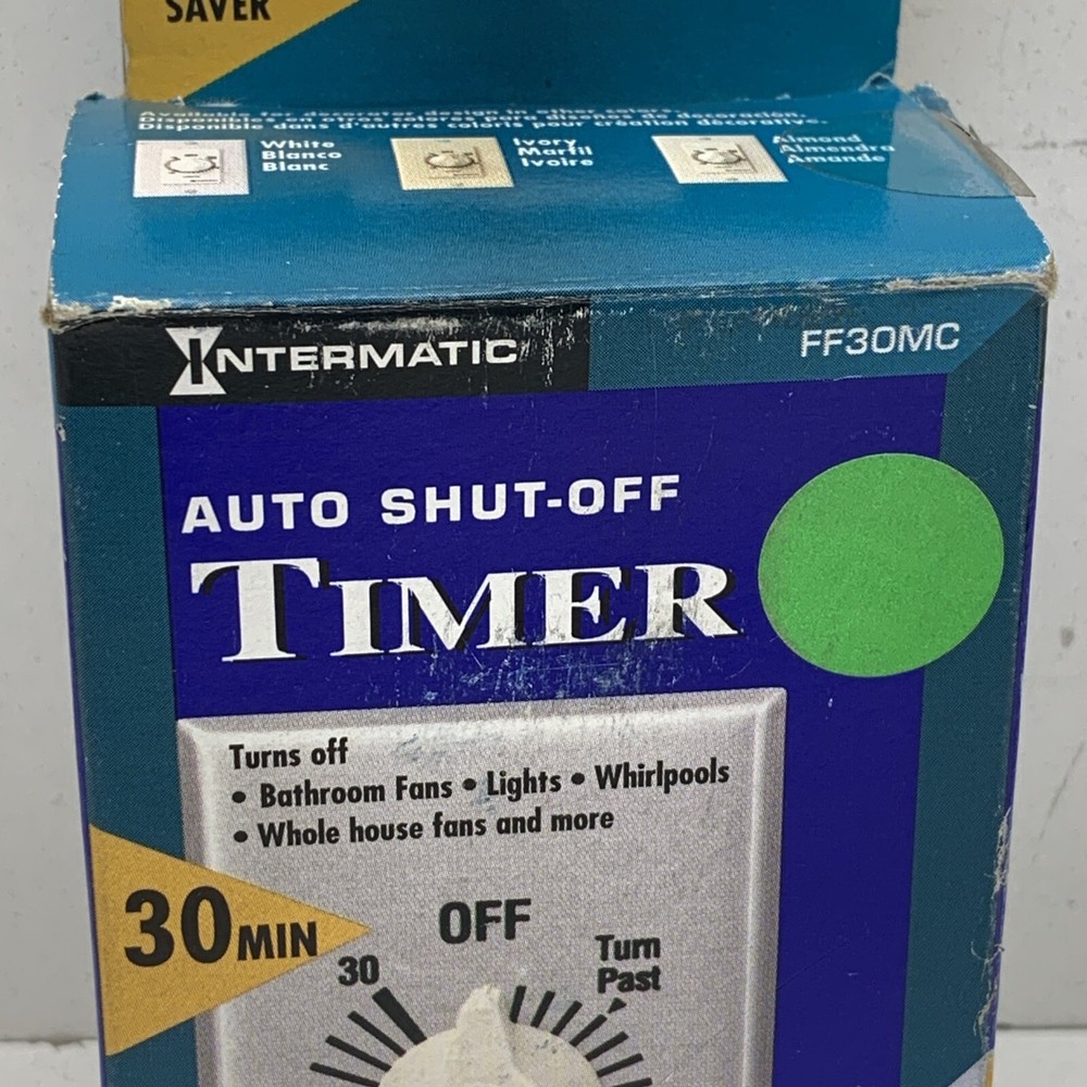 Intermatic FF30MC SPST Spring Wound Countdown Timer Time Switch Dial 0-30 Minute