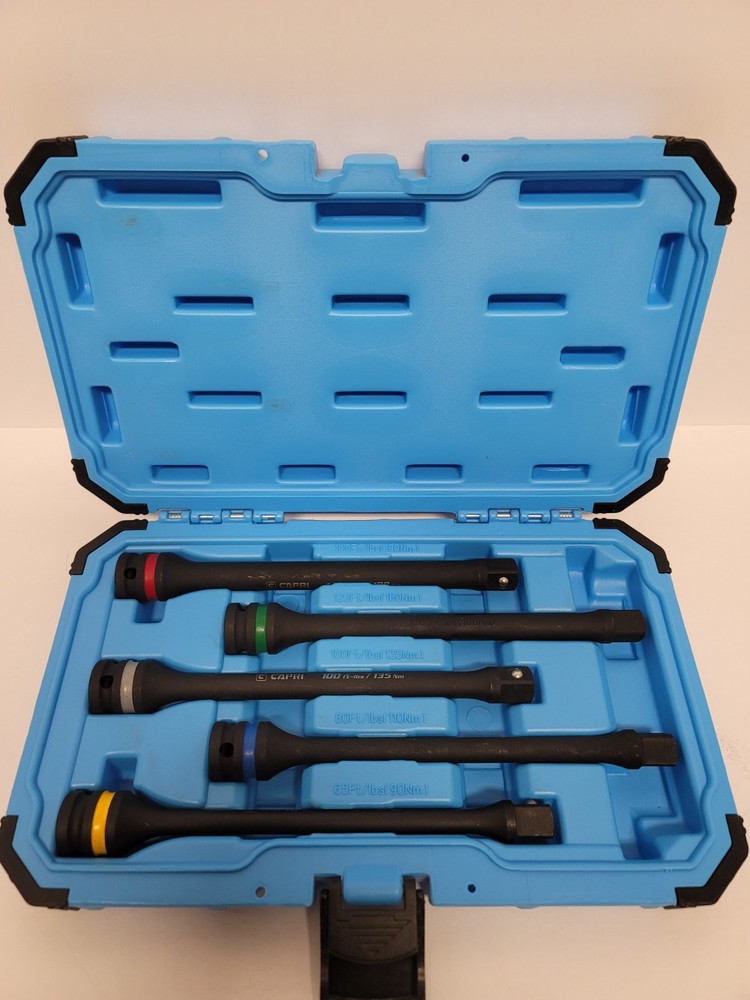 Capri Tools 30083 Torque Limiting Extension Bar Set (5 Piece) Opened never used