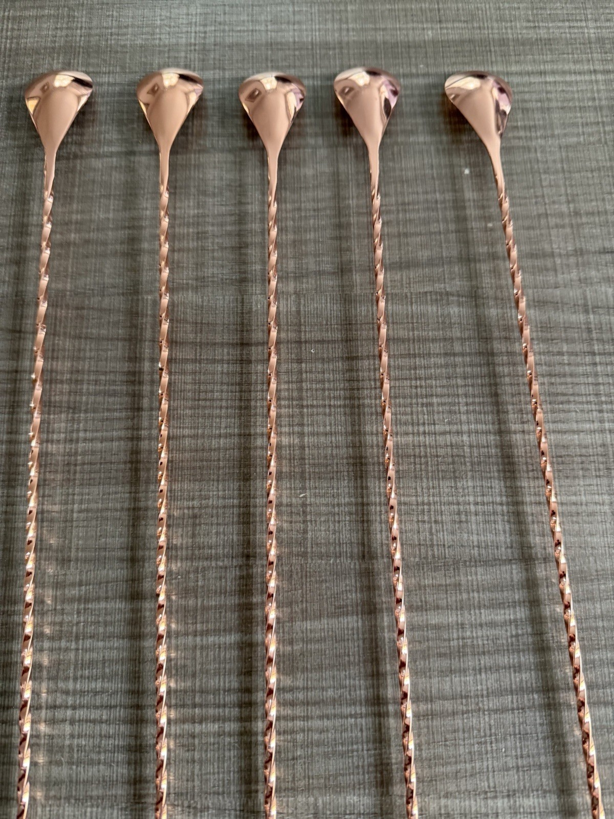 16 Inches Bar Spoon, Long Handle Mixing Stirrers for Drinks,Stainless Steel Gold