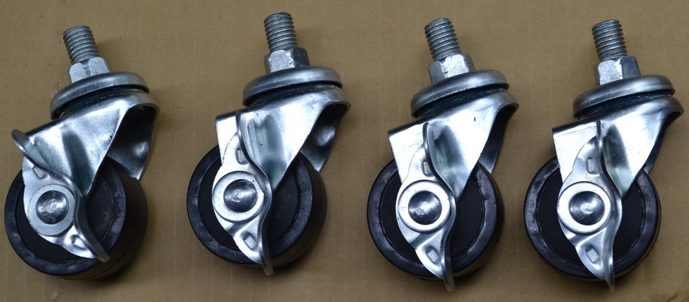 18U 4 Post Open Frame 19" Network Server Rack on Caters Adjustable Depth