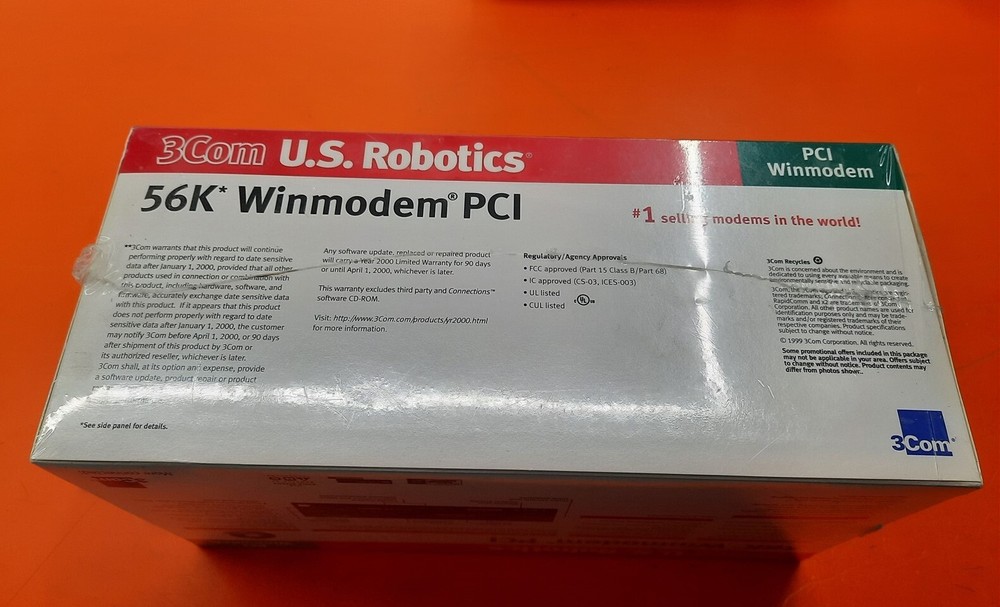 ⭐️⭐️⭐️⭐️⭐️ U.S. Robotics 3Com Computer Internal Modem Card PCI Model 5699