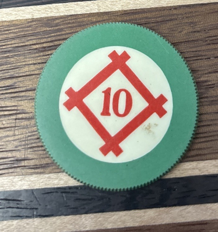 Casino Chip Texas Illegal $10 Balinese Room Galveston C&S Card Room