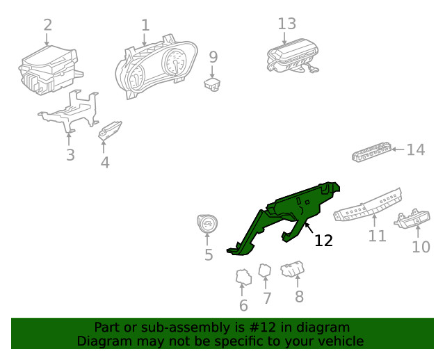 Genuine GM Mount Panel 84159146