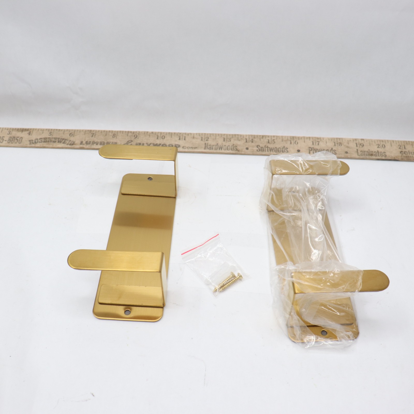 (2-Pk) Wall Mounted Pot Lid Rack Holder 304 Stainless Steel 7" x 2-1/4"