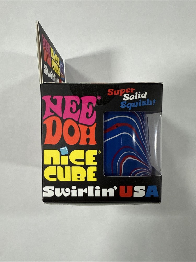 NEEDOH Nice Cube Swirlin' USA Super Solid Squish NEW Authentic
