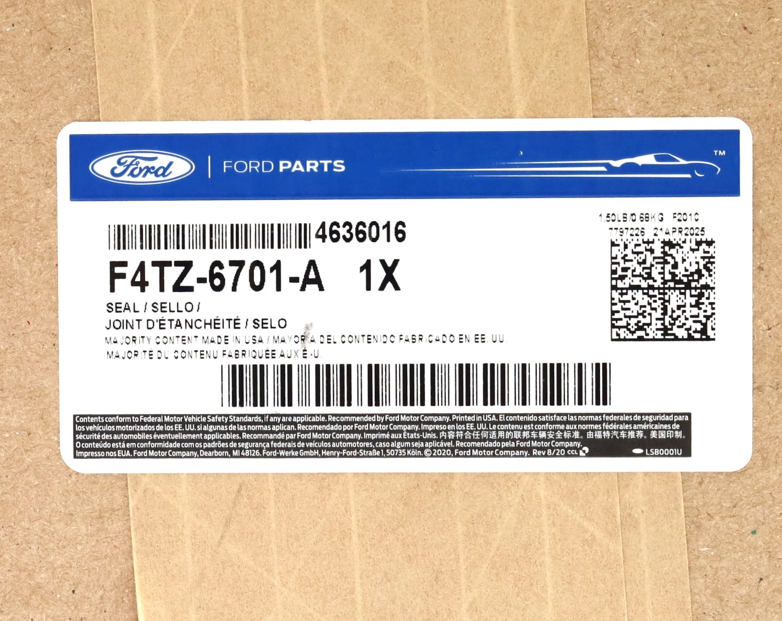 Genuine OE Ford F4TZ-6701-A Rear Main Seal For 1994-2003 7.3L Powerstroke Diesel