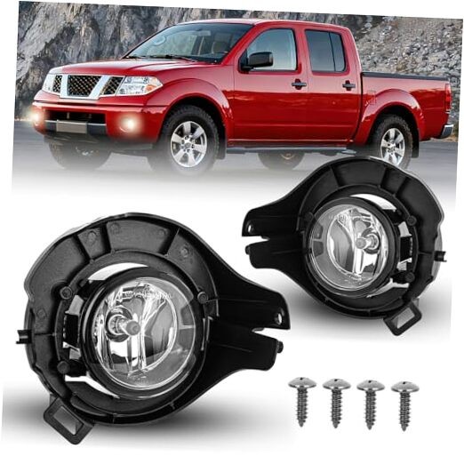 Fog Lights Assembly Compatible with 2005-2009 Frontier/2005-2012 Pathfinder