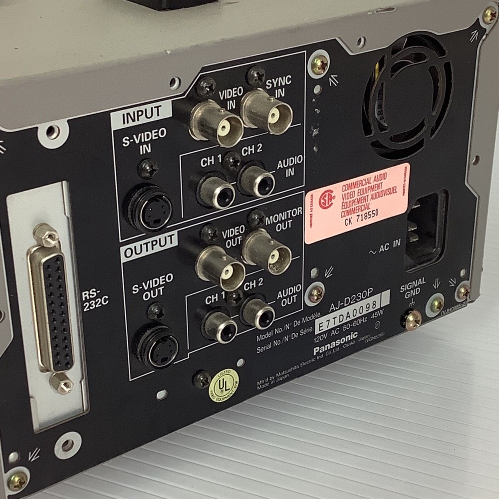 Panasonic AJ-D230P DVC Pro Player