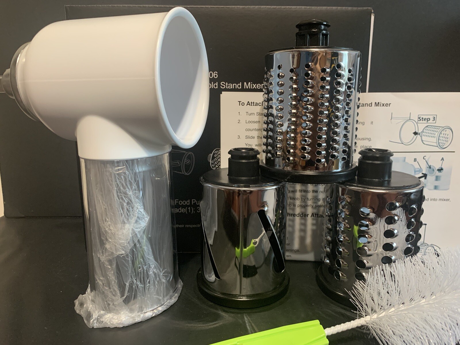 Slicer Shredder Attachment for KitchenAid Stand Mixer,Vegetable Chopper Grater