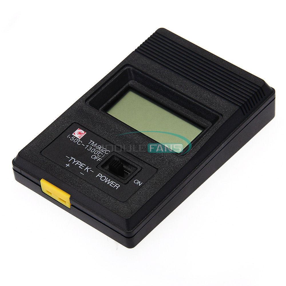 TM902C Digital LCD Thermometer Temperature Reader Meter Sensor K Type Probe MF