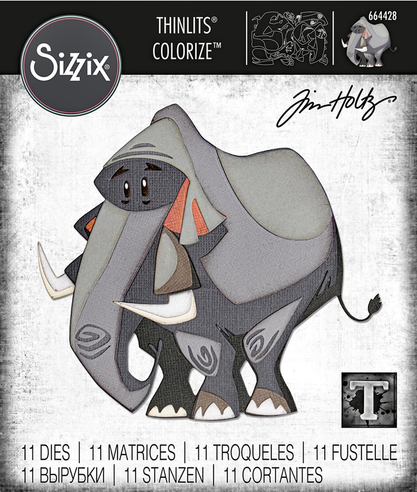 Sizzix Thinlits Clarence Colorize 11pc set #664428 Retail $34.99 by Tim Holtz