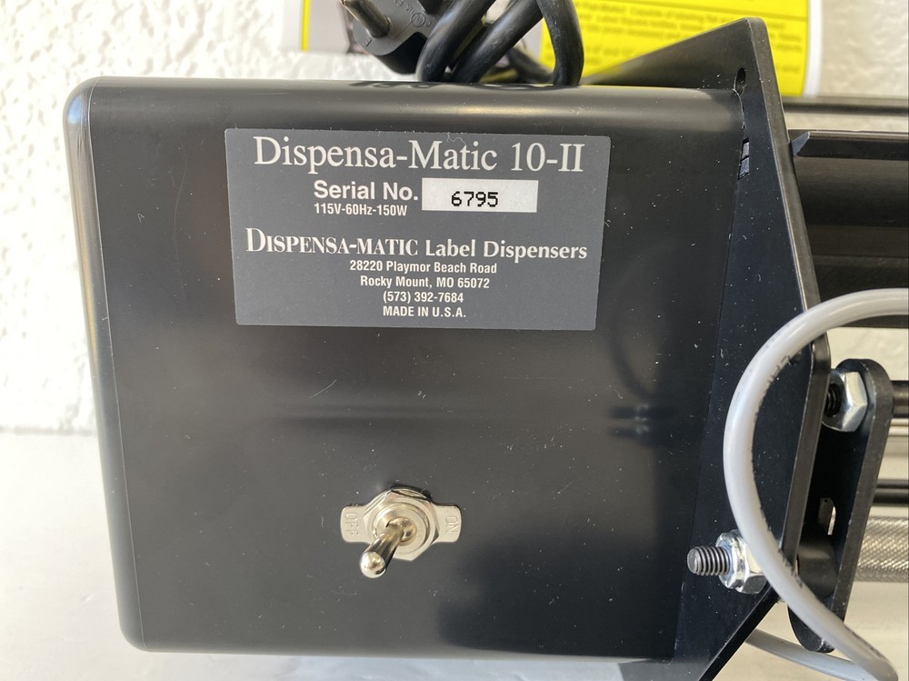 Dispensa-Matic 10" Machine Model 10-II