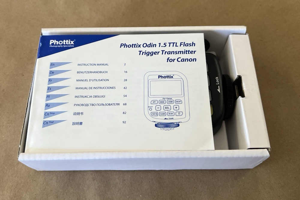 PHOTTIX ODIN TTL FLASH TRIGGER TRANSMITTER FOR CANON