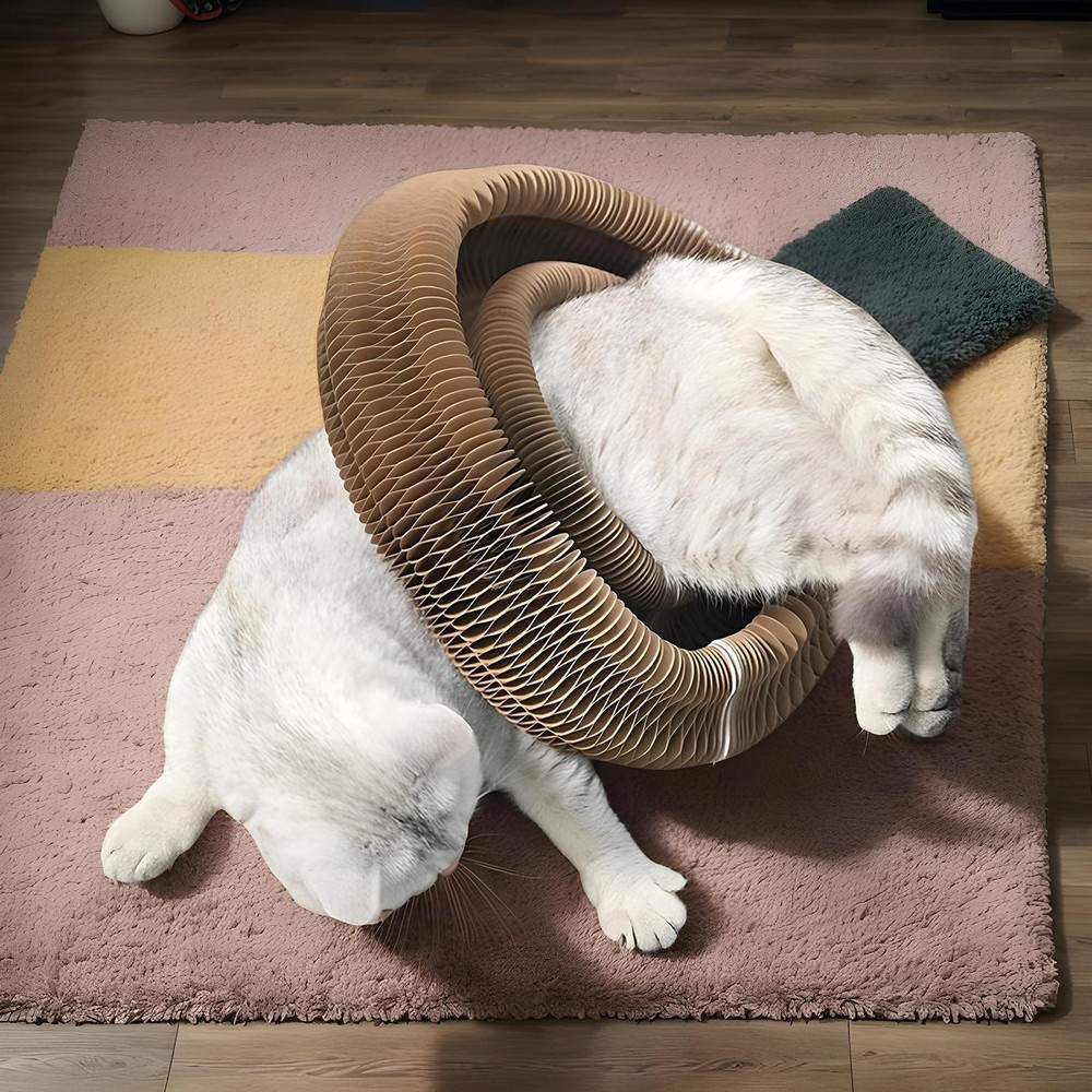 Cat Scratching Board Round Cat Corrugated Circular Interactive Cat Typical
