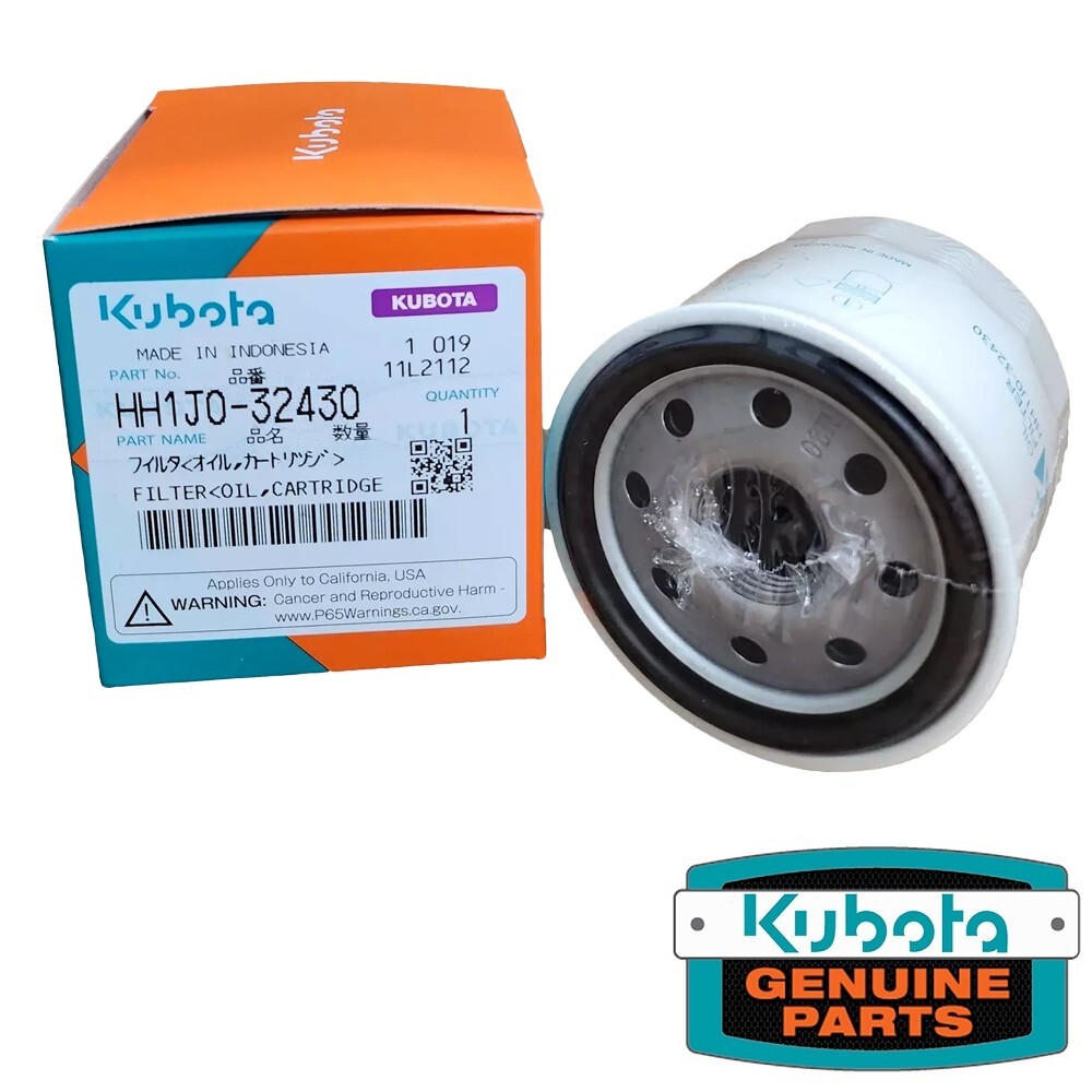 Genuine Kubota HH1J0-32430 Oil Filter (Replaces HH150-32430) Grasshopper 100800