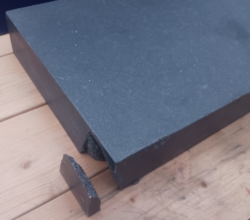Solid Black Granite Surface Plate 18x12 3" Thick Flat Reference Plane Precision