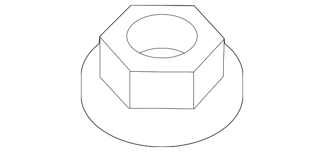 Genuine Ford Front Mount Nut W705891-S440