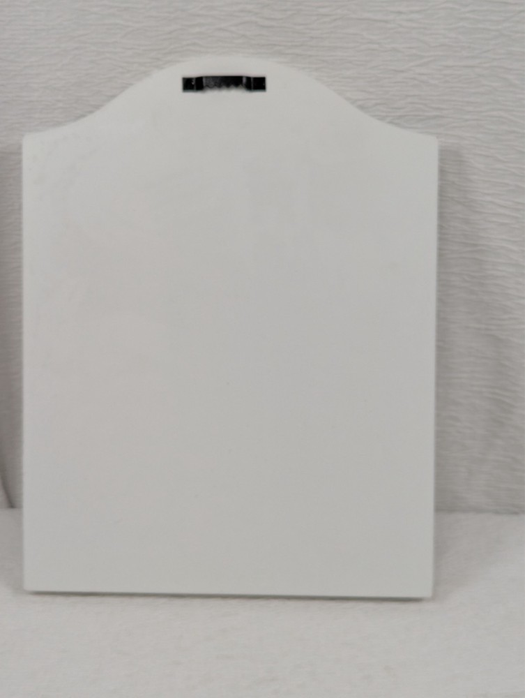 Made for Retail - White Open Shutter Doors Chalkboard