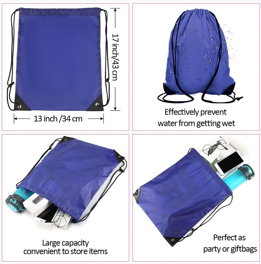Shappy 80 Pack Drawstring Backpack Bulk Bags with 20 Colors...