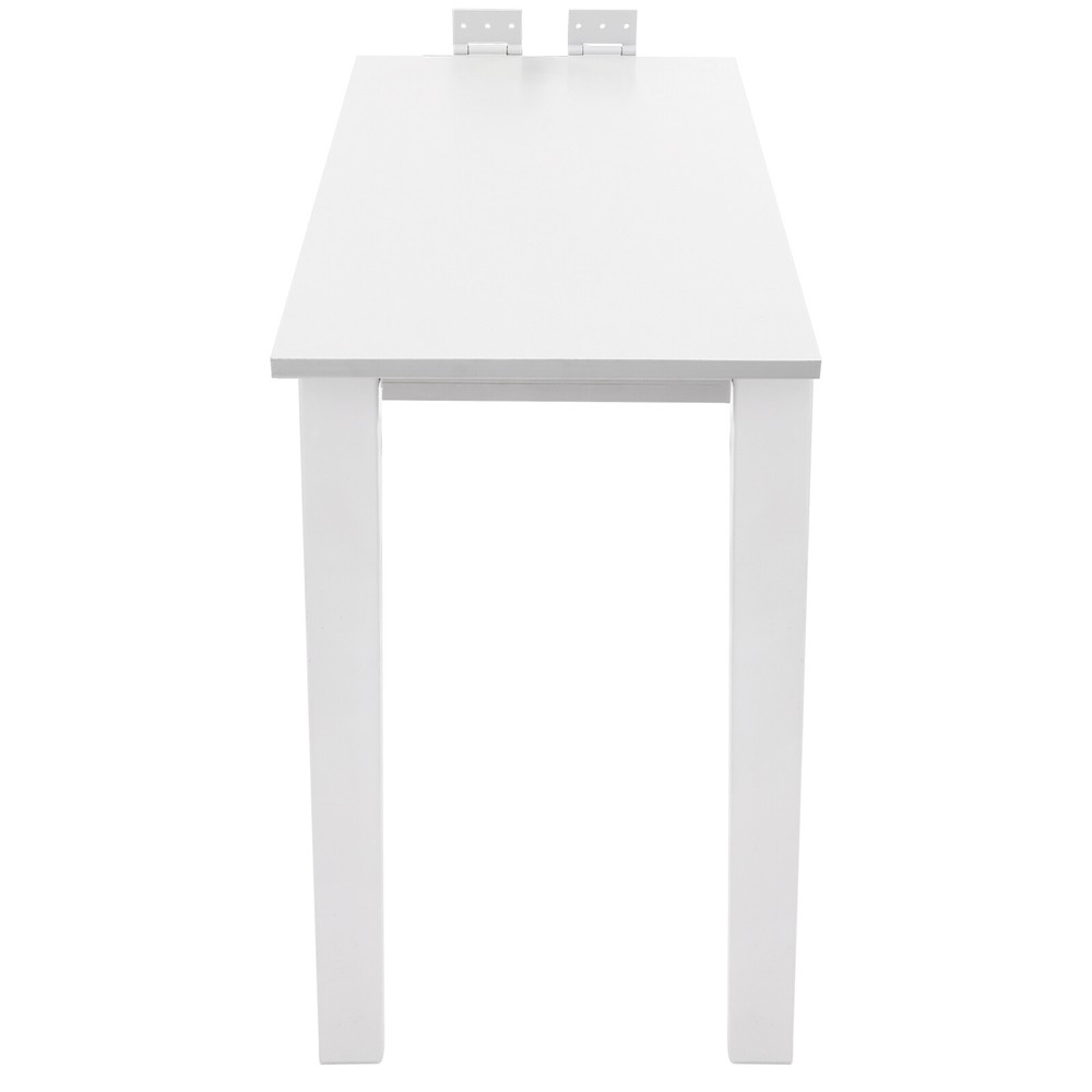 White Wall Mounted Folding Table Wood Folding Dining Table Folding Table US~