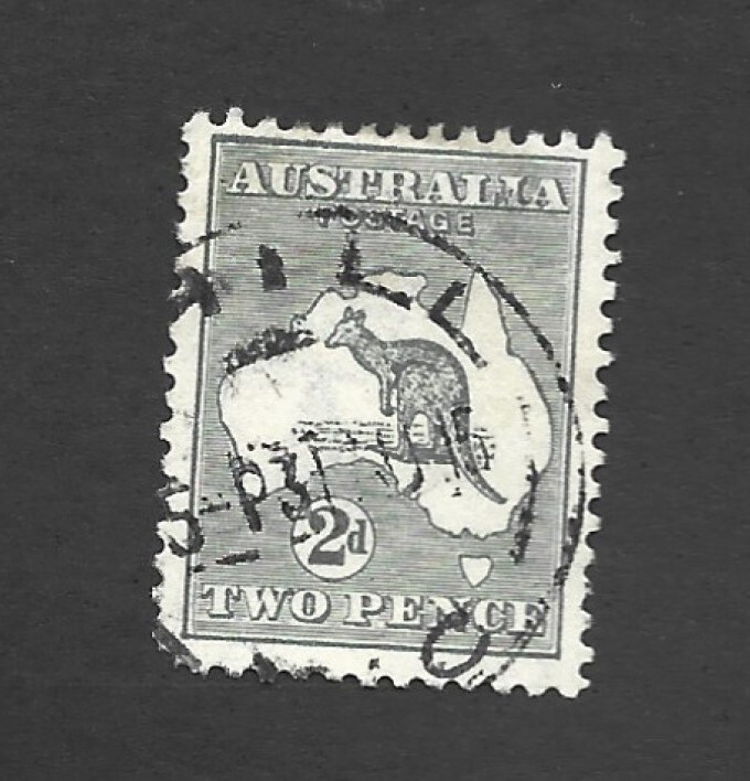 Australia Scott 38 - 2p Kangaroo/Map used sp