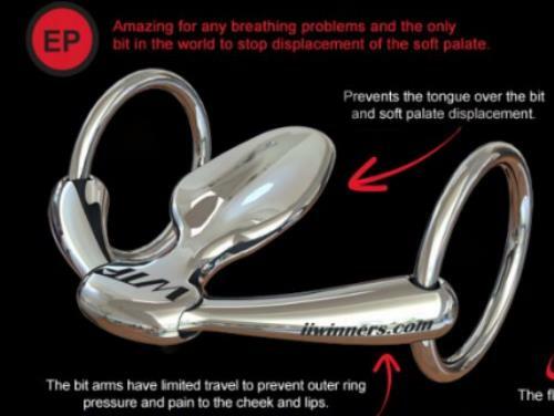 Winning Tongue Plate Bit - Dee Snaffle Eggbutt Lightweight