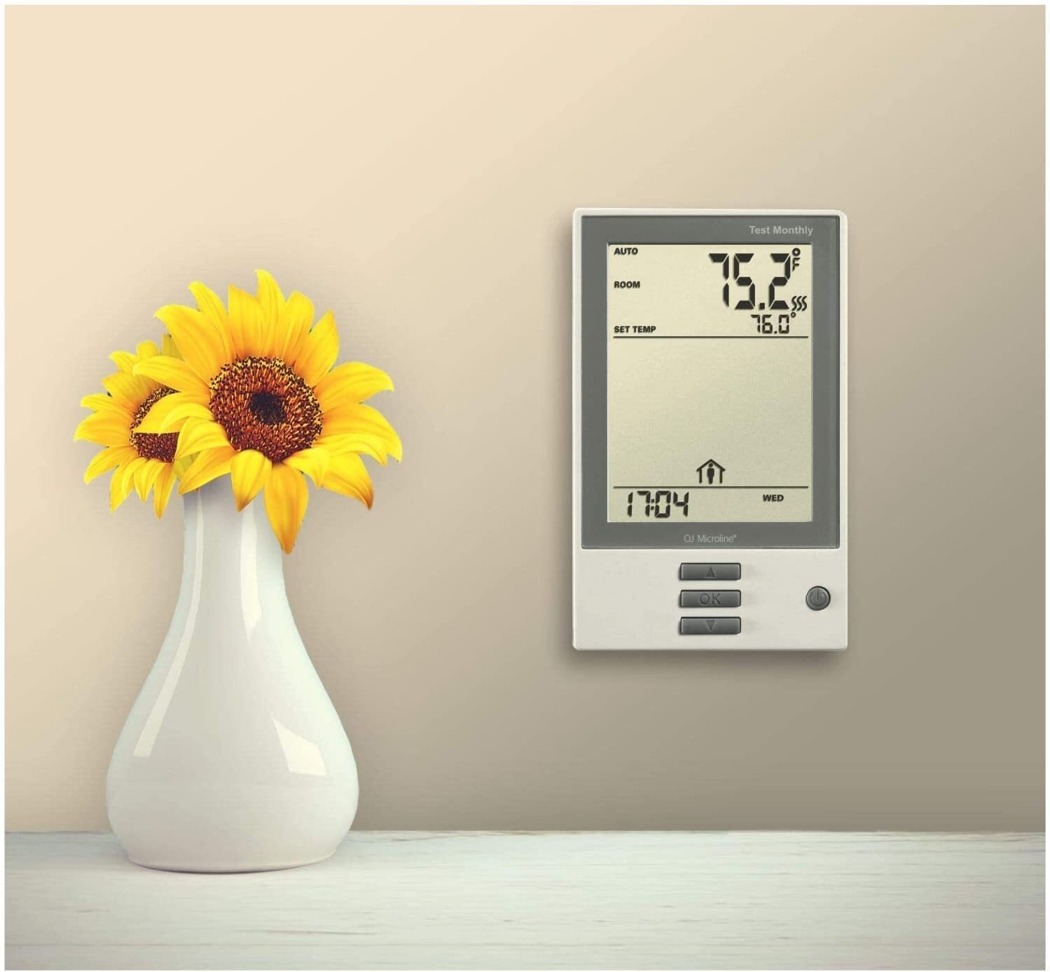 OJ Microline UDG-4999 Programmable Floor Heating Thermostat with Class A GFCI