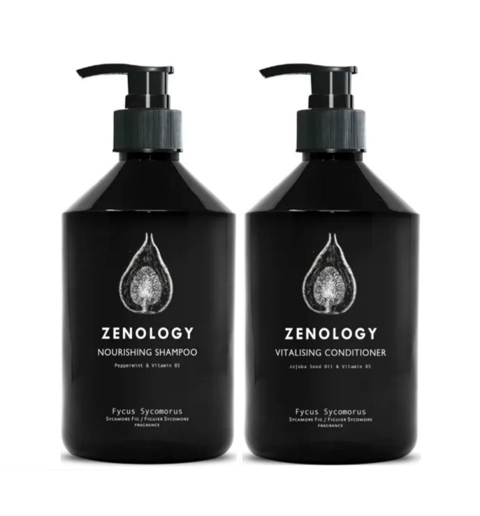 BUNDLE (2 Pack) Zenology Fycus Sycomorus Shampoo & Conditioner 16.9oz
