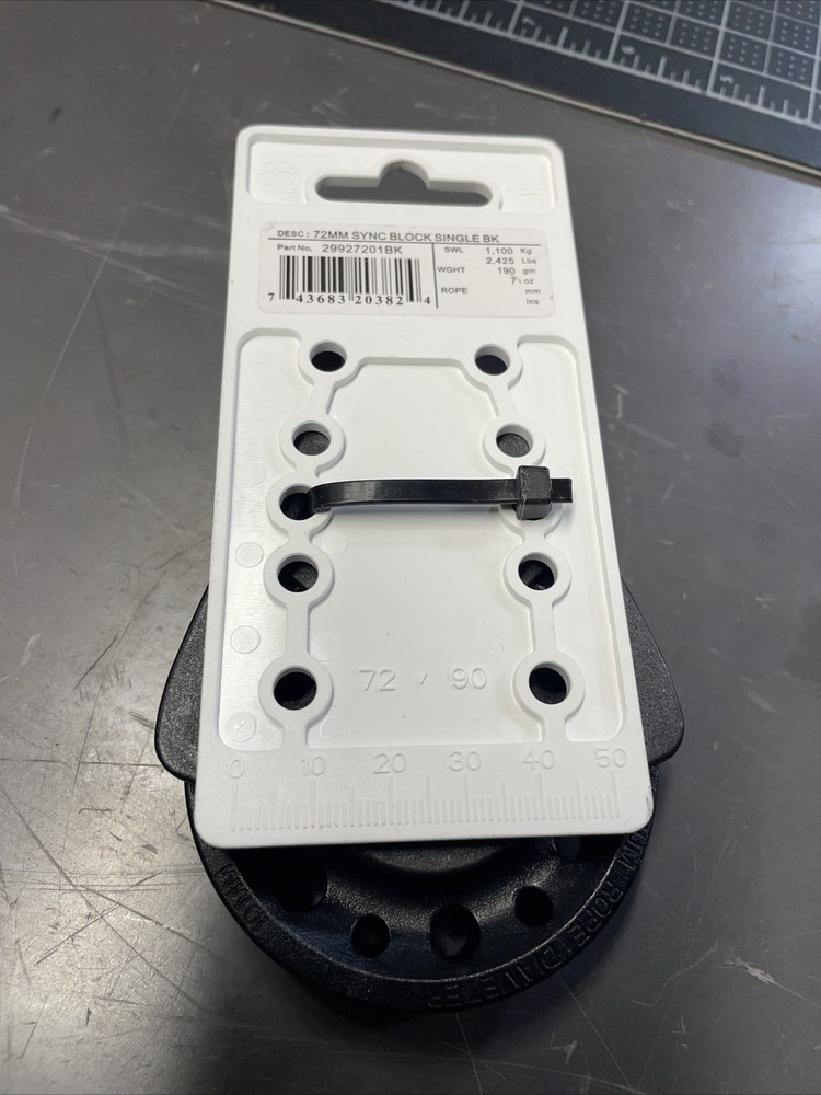 LEWMAR 72MM SYNCHRO BLOCK SINGLE 29927201BK