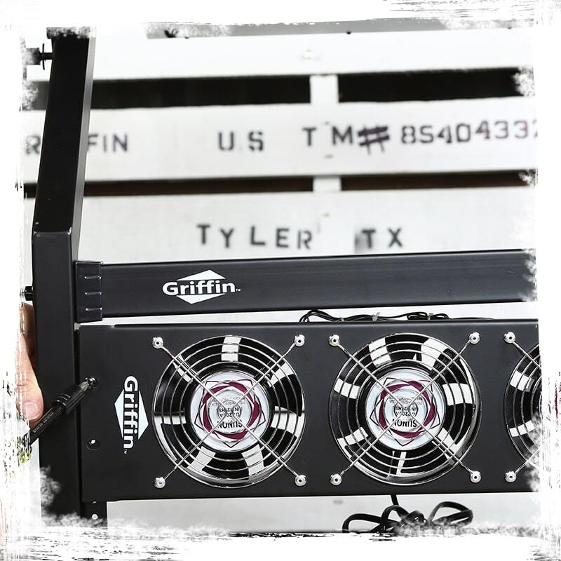 4 PACK Rackmount Cooling Fans | GRIFFIN Triple Studio Audio Gear Panel PA System